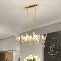 Postmodern gold butterfly e12 e14 crystal chandelier dining room