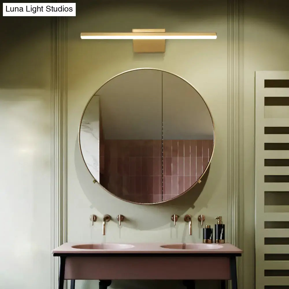 Postmodern gold led sconce acrylic bath wall light bathroom fixture