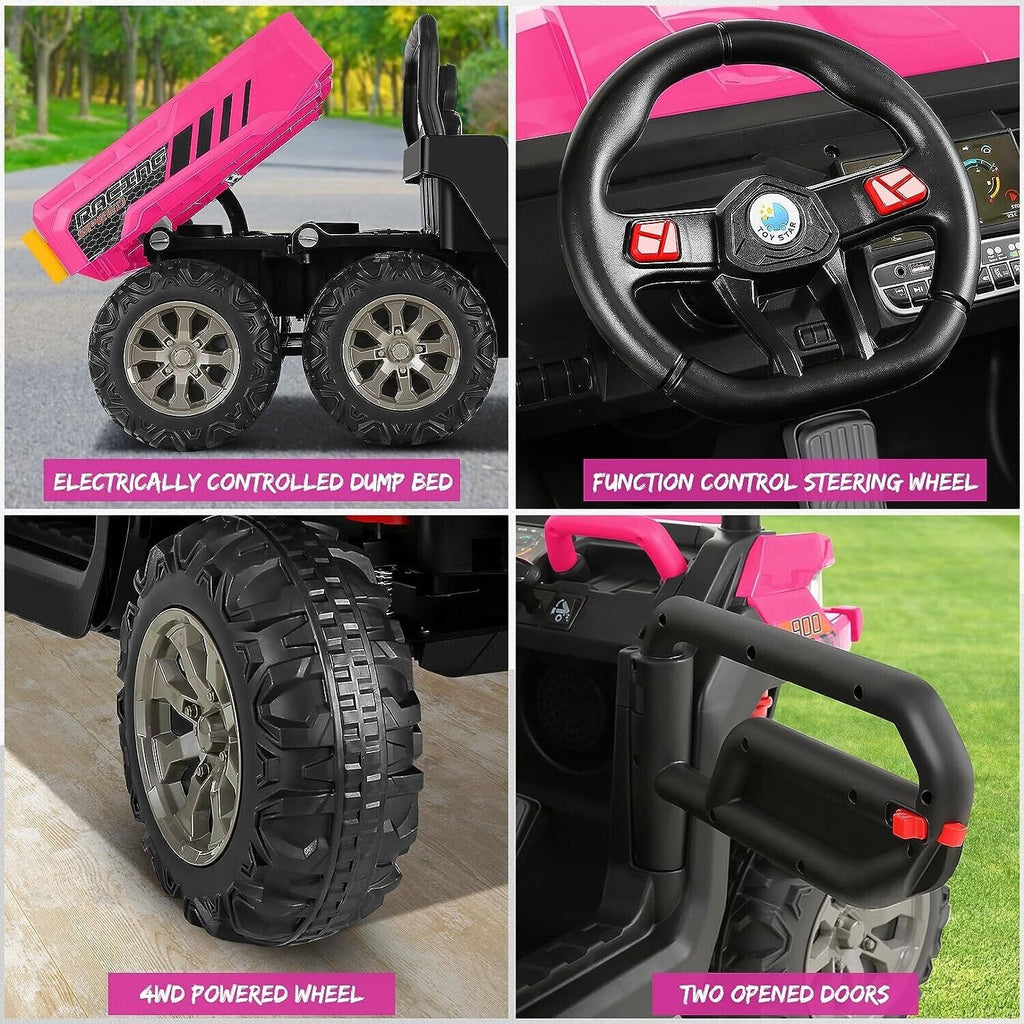 Powerful 24V UTV Ride-On with Dump Bed and 4WD - Perfect for Adventure Seekers!