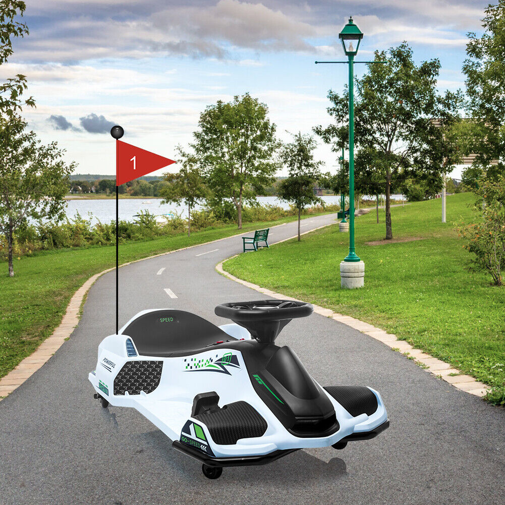 Powerful Electric Go-Kart for Kids Up To 110 Lbs with 7Ah Battery and 180W Motor