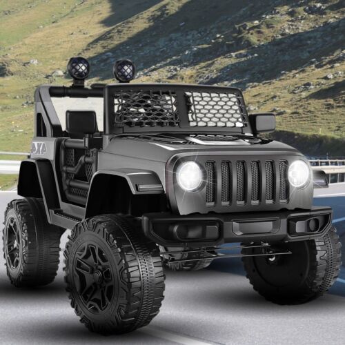 Premium 12V Electric Jeep for Kids with MP3 Music, LED Lights, and Powerful 7Ah Battery - Suitable for Ages 3-8
