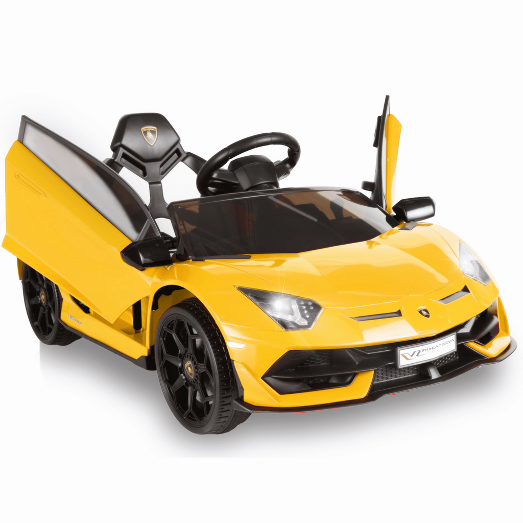 Electric Kids Ride-On Car with Remote Control, USB Port, LED Lights, and 3 Speed Options