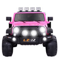 Premium 12V Pink Jeep Ride-On Toy with Remote Control for Kids - Rechargeable Battery, 4 mph Speed