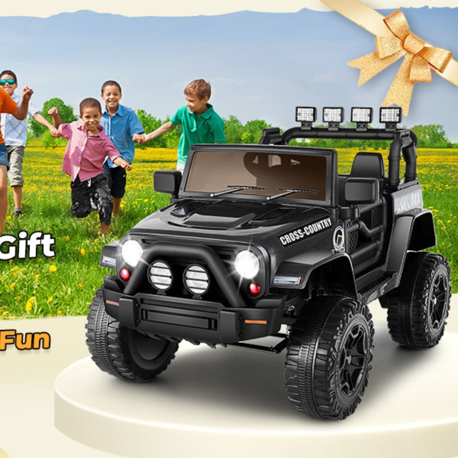 Premium 12V SUV Electric Ride-On Car with Bluetooth, Remote Control, LED Lights, and MP3 Player
