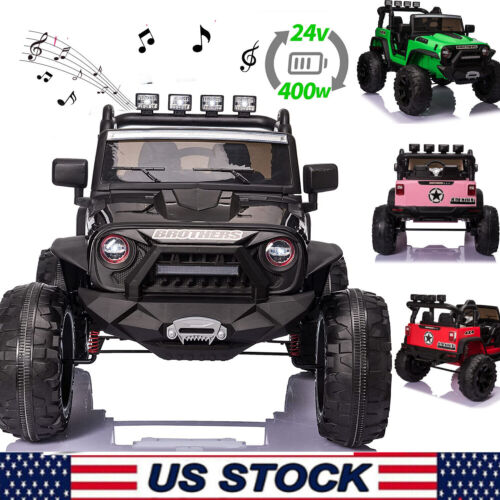 Premium 24V 2 Seater Kids Ride On Truck with Remote Control and Powerful Dual Motors