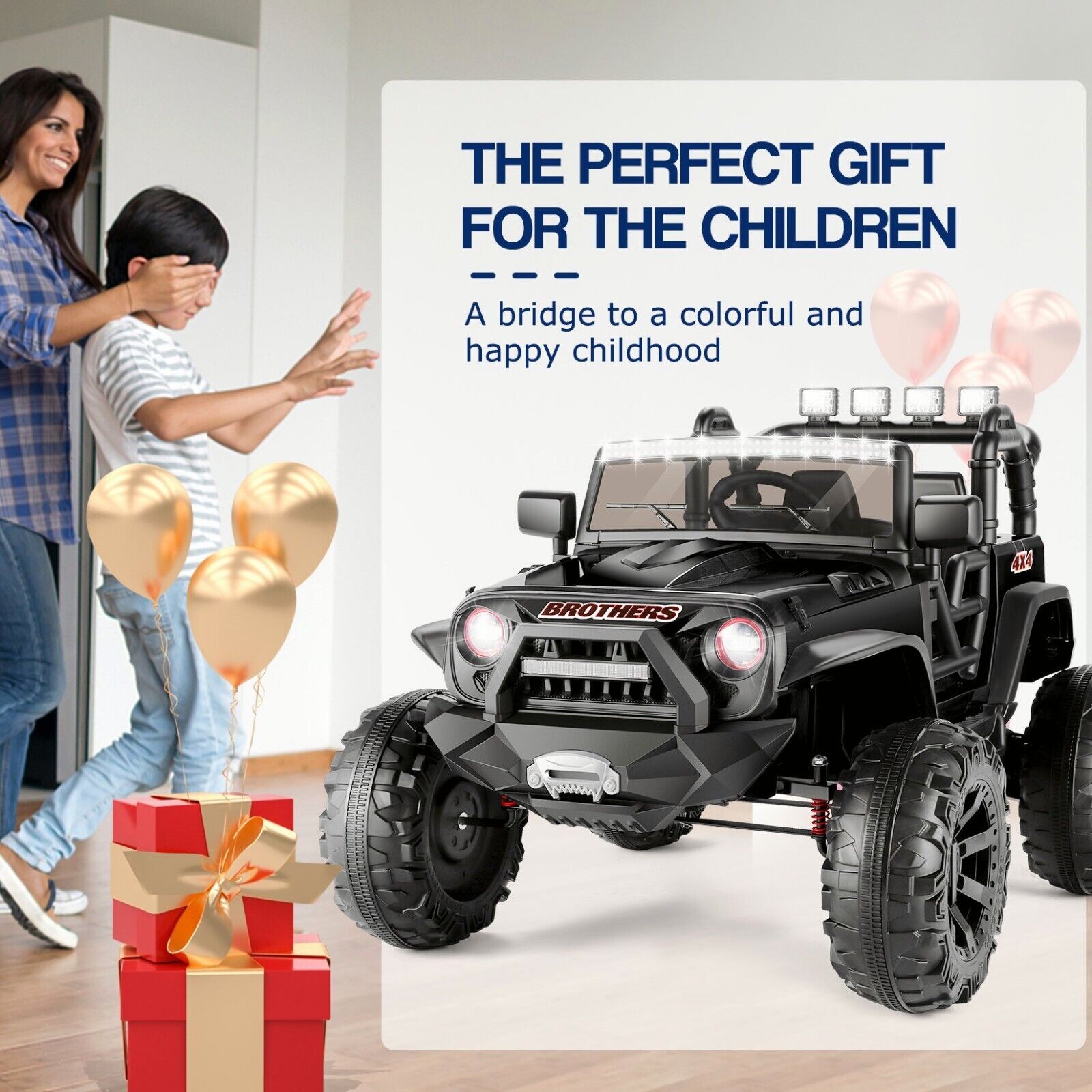 24V 2x200W Electric Ride-On Car for Kids with Remote Control - 2 Seater