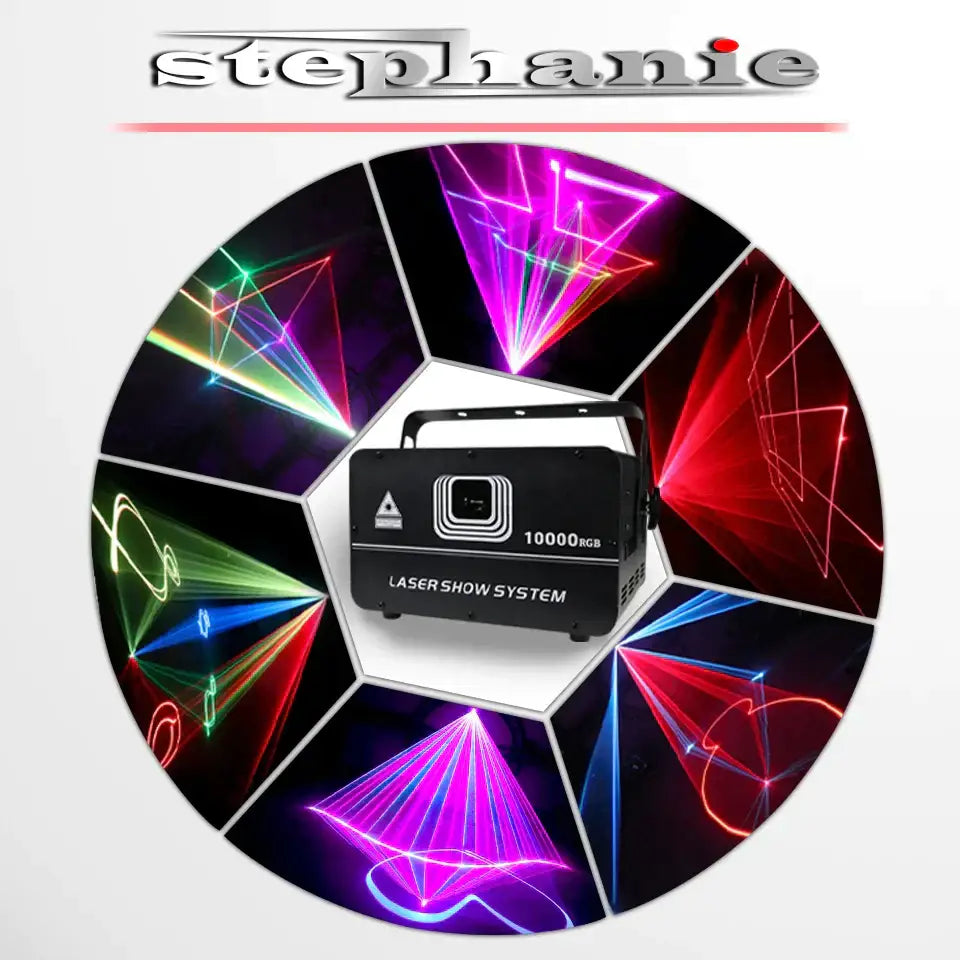 Professional 10w rgb laser light projector for dj stage and party room