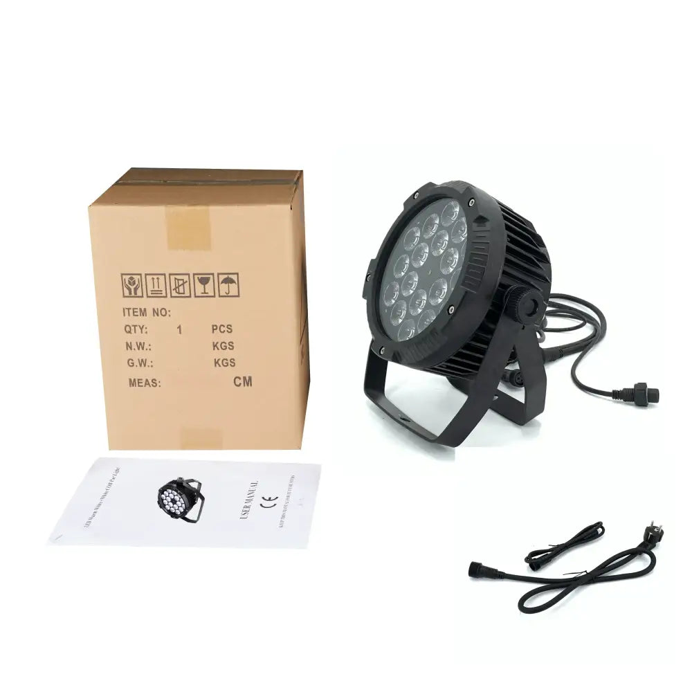 Professional 18x18w rgbwa uv pink par lights for stage wash