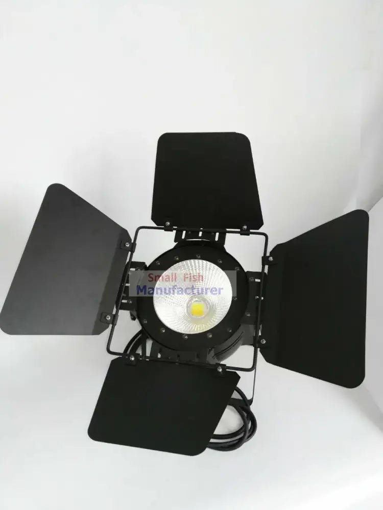 Professional black 100w cob led par light with barn doors studio stage