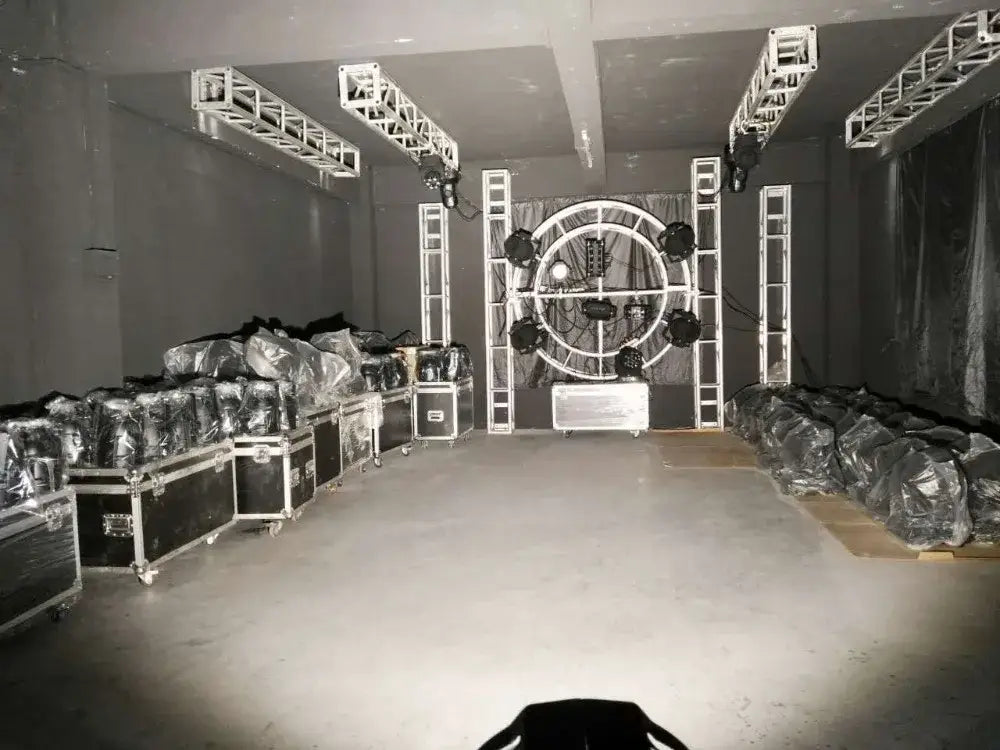 Professional black 100w cob led par light with barn doors studio stage