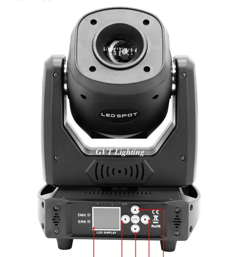 Professional black 120w led spot moving head light for performance rooms