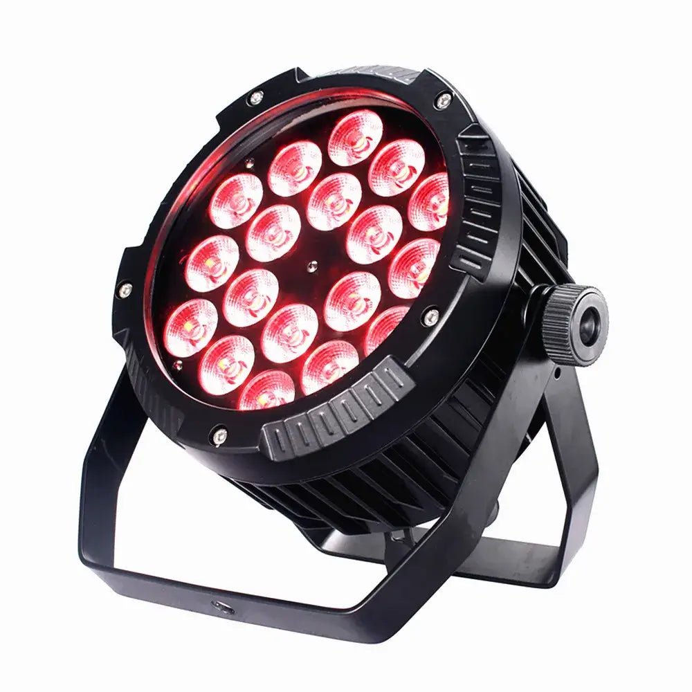 Professional black 18x18w rgbwa uv 6in1 led par stage light
