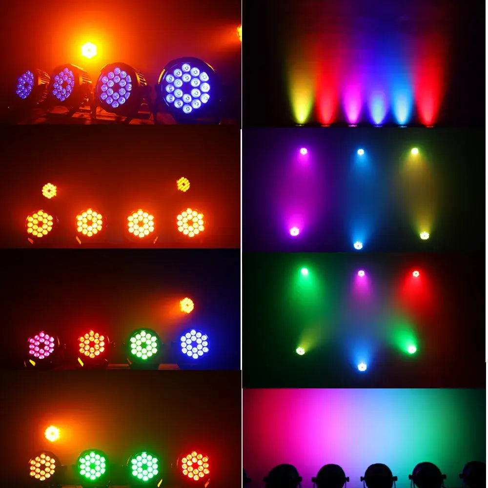 Professional black 18x18w rgbwa uv 6in1 led par stage light