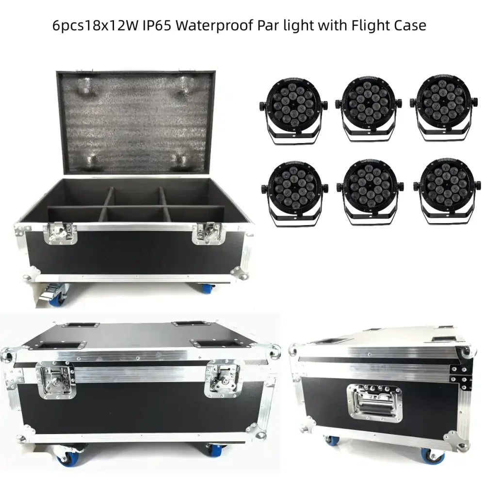 Professional black 18x18w rgbwa uv 6in1 led par stage light