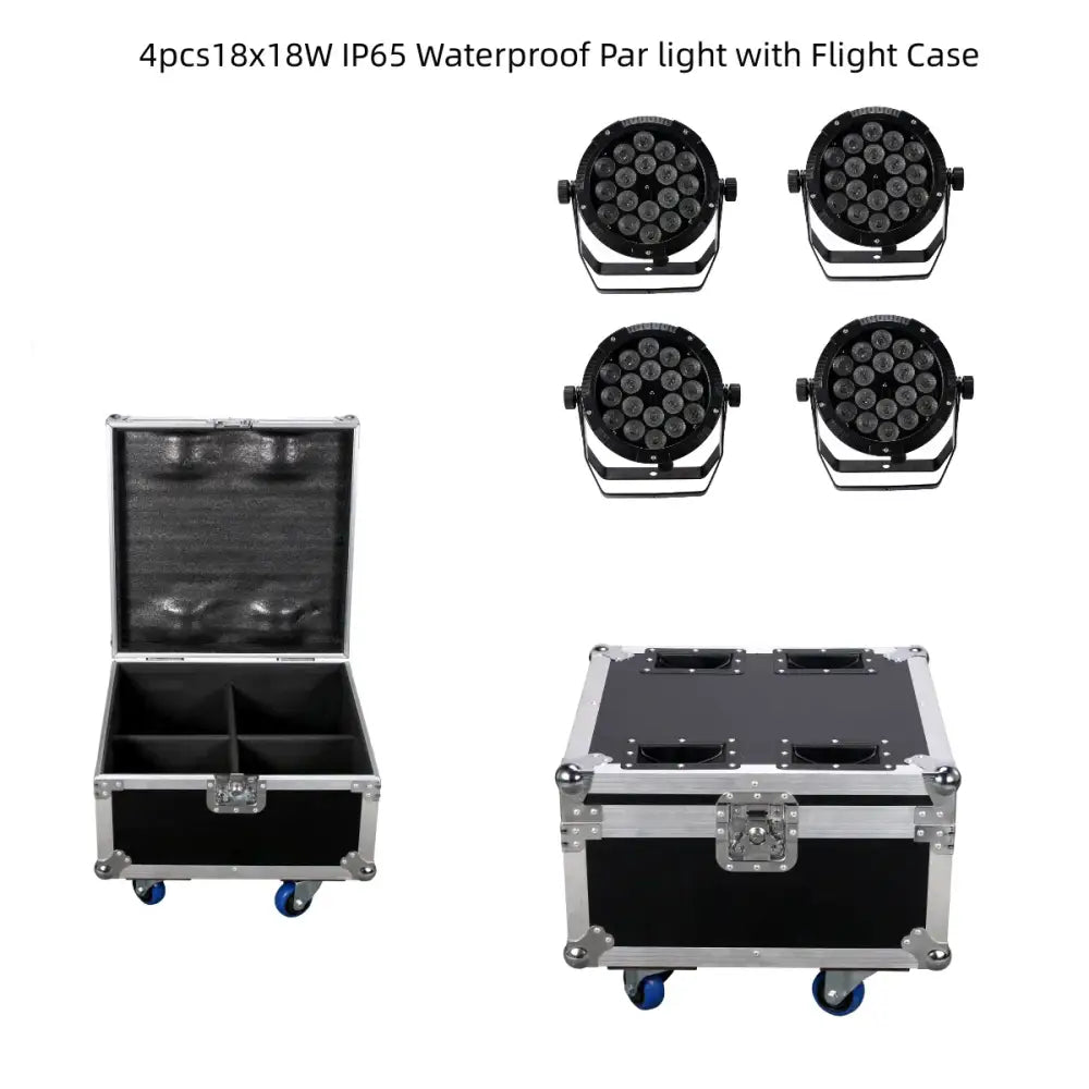 Professional black 18x18w rgbwa uv 6in1 led par stage light