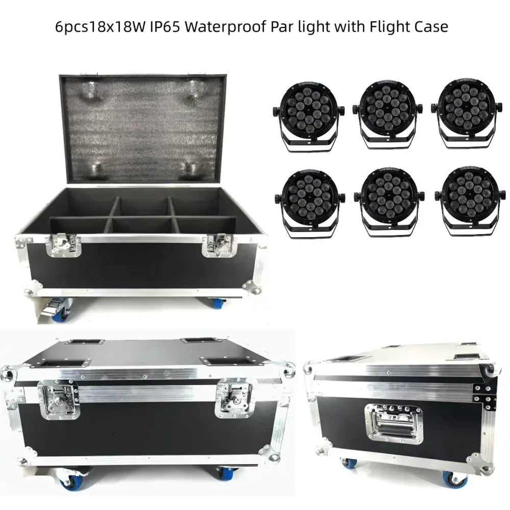 Professional black 18x18w rgbwa uv 6in1 led par stage light