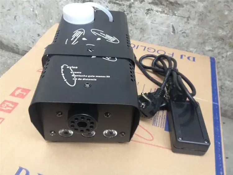 Professional black metal wireless control smoke machine stage equipment