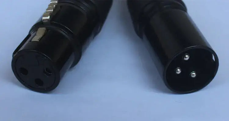 Professional black shielded dmx cables 15 pack stage lighting accessory