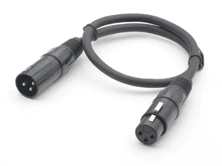 Professional black shielded dmx cables 15 pack stage lighting accessory