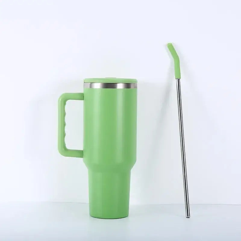 Purple and teal stainless steel sippy cup kitchen travel mug