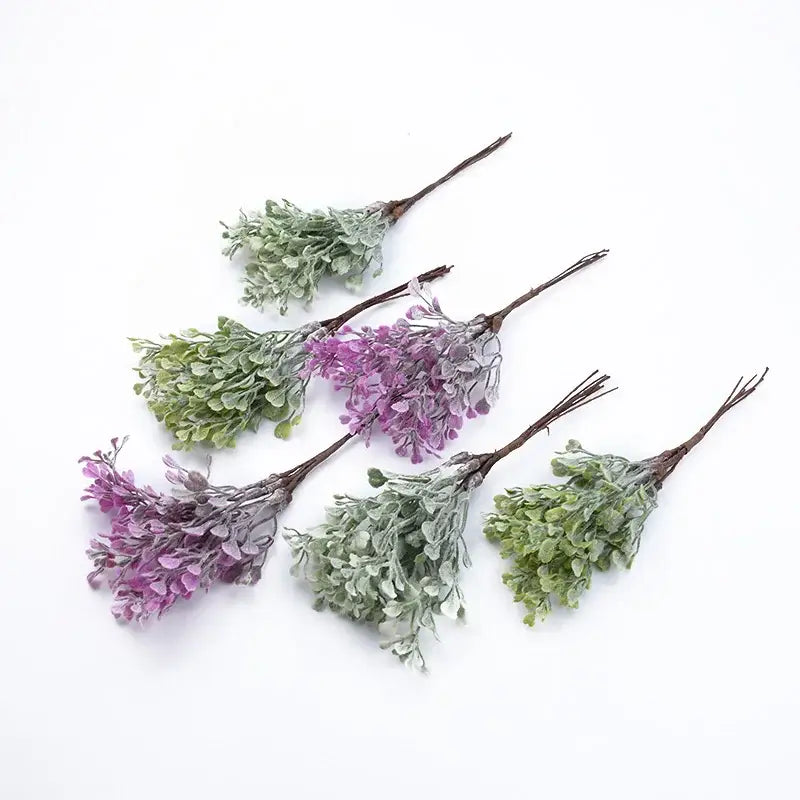 Purple & green decorbites artificial flower vase living room decor