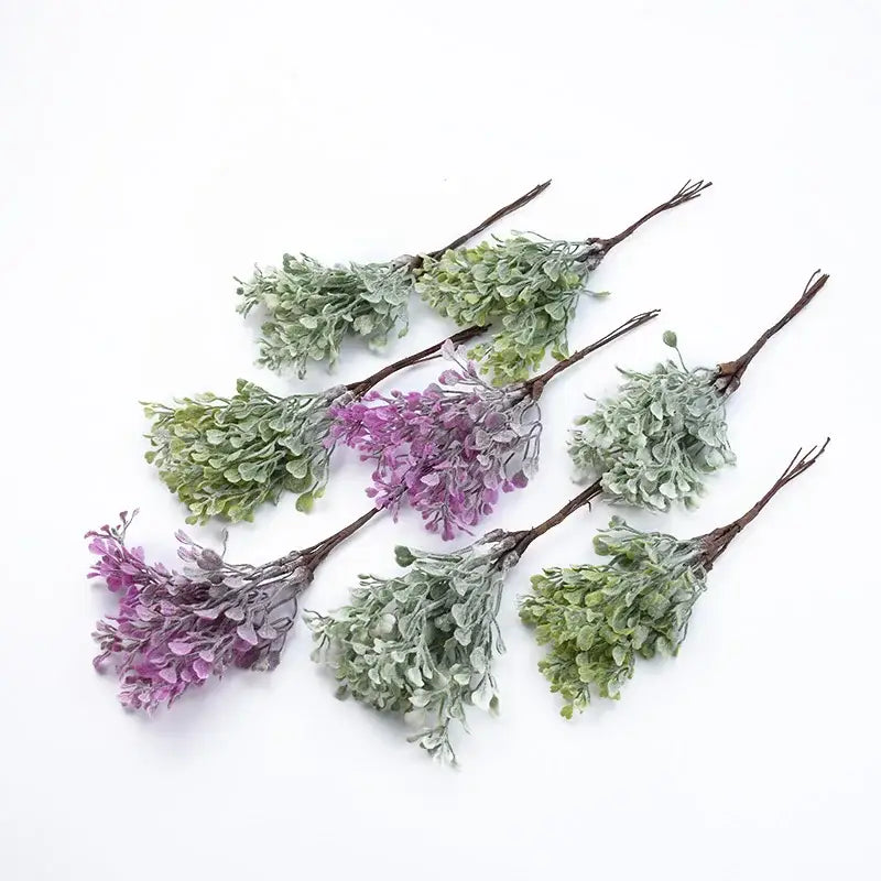 Purple & green decorbites artificial flower vase living room decor