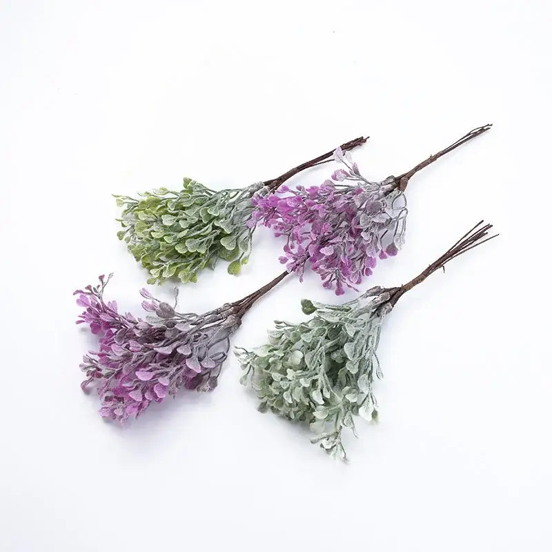 Purple & green decorbites artificial flower vase living room decor
