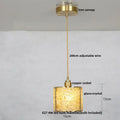 Purple mosaic crystal glass led pendant light living room