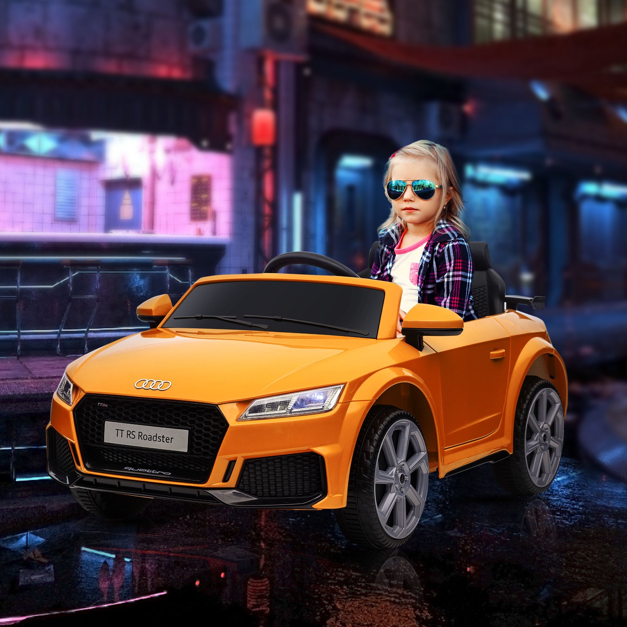 6V Audi TT RS Kid Electric Sports Car with Remote Control Ride-On