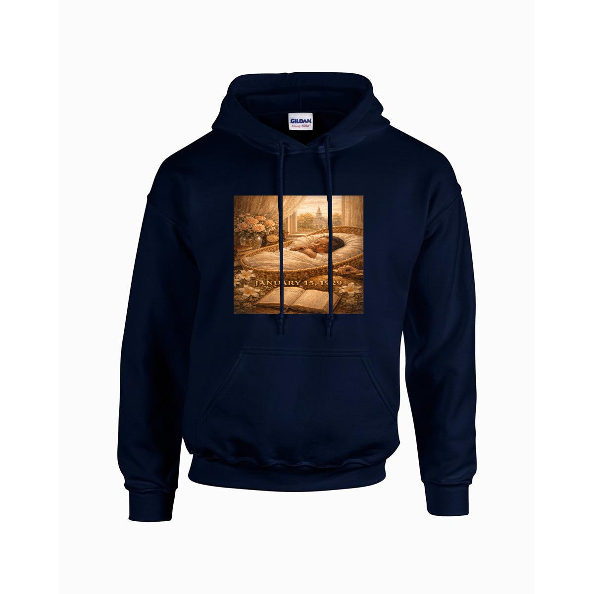 Men's MLK Hoodie "The Birth" - USA Printed Double Sided