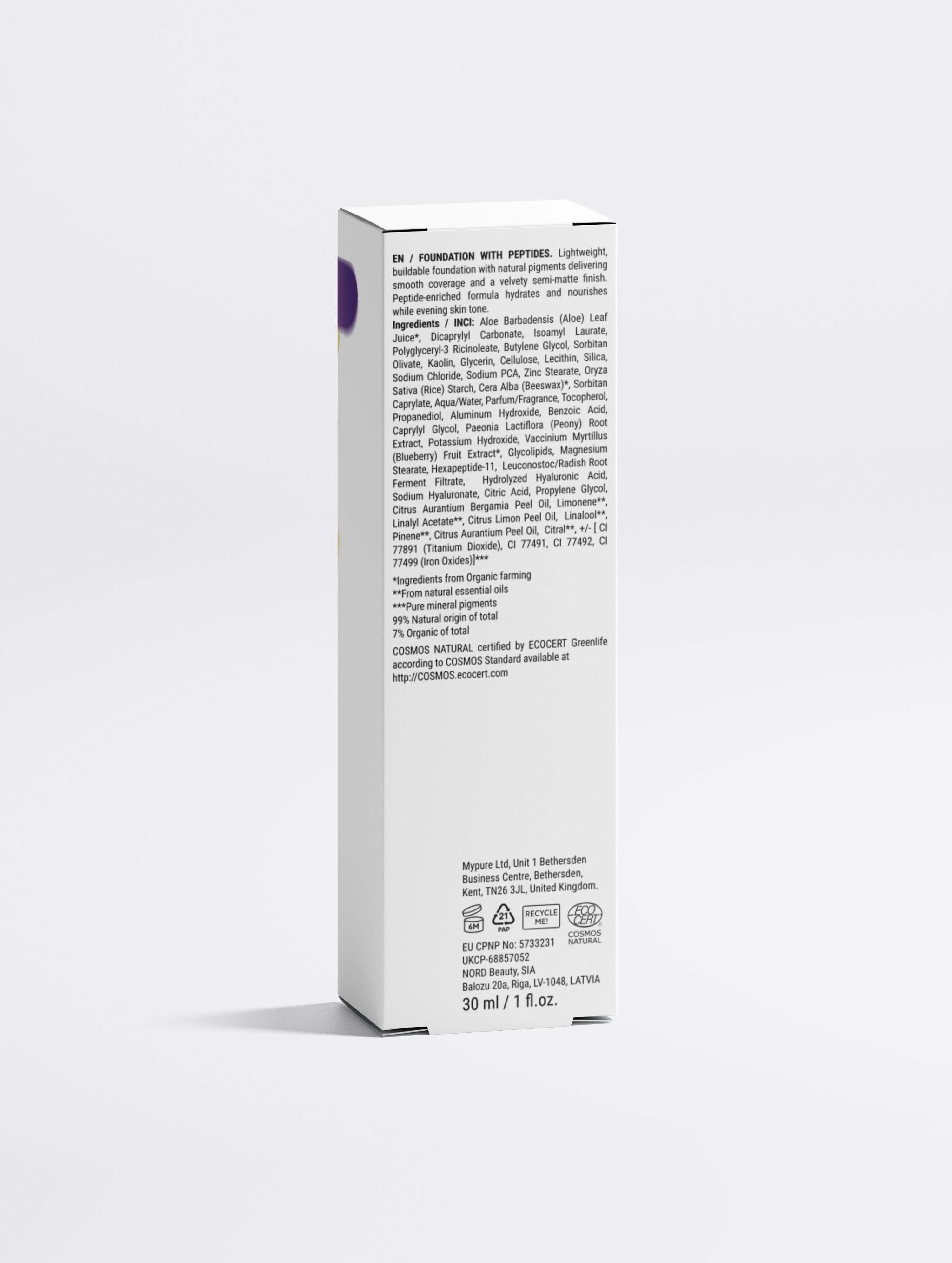 Foundation with Peptides, 50 Deep Cool