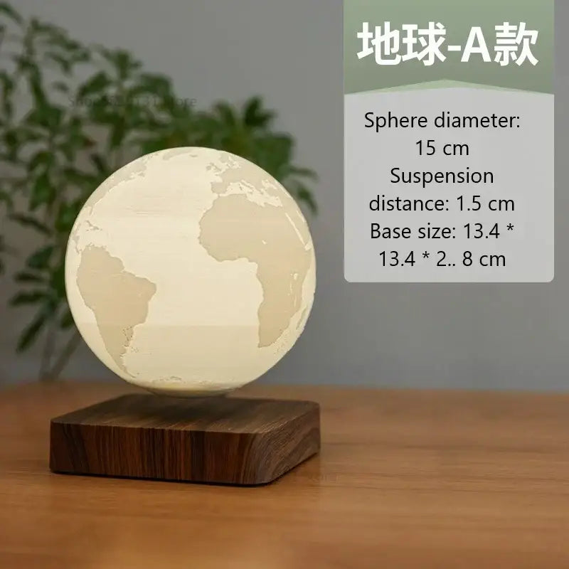 Realistic levitating moon lamp bedroom night light