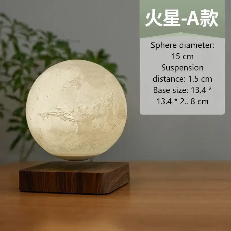 Realistic levitating moon lamp bedroom night light