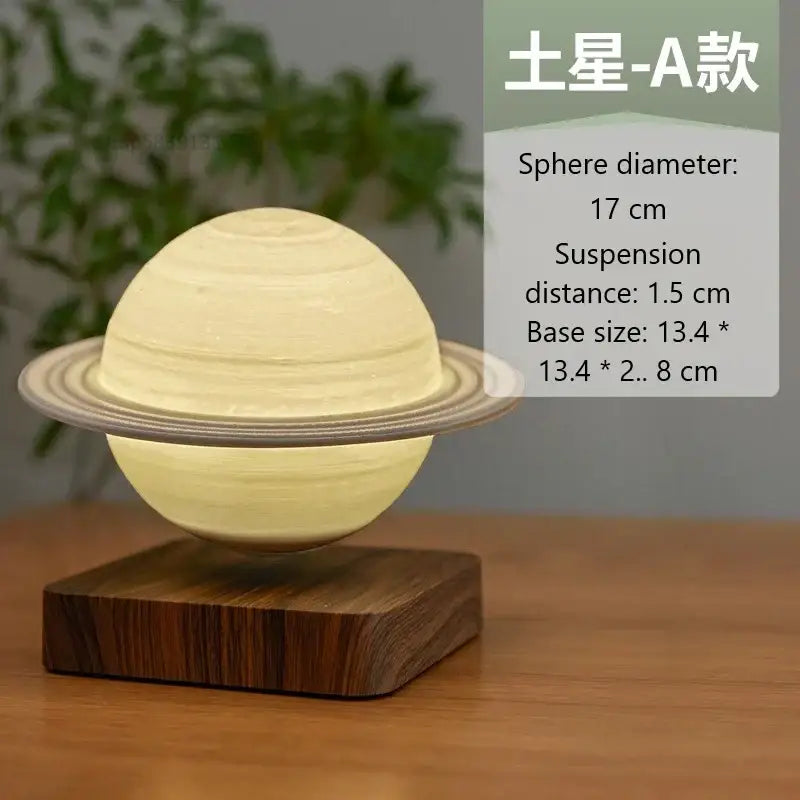 Realistic levitating moon lamp bedroom night light