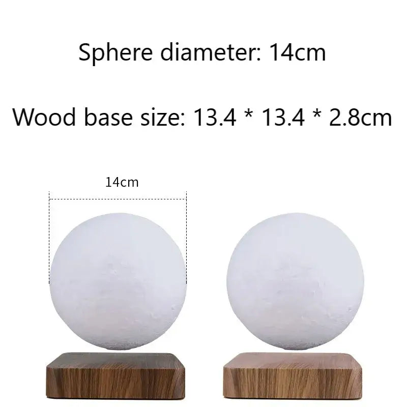 Realistic levitating moon lamp bedroom night light