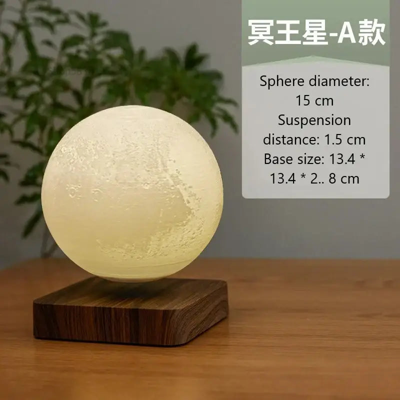 Realistic levitating moon lamp bedroom night light