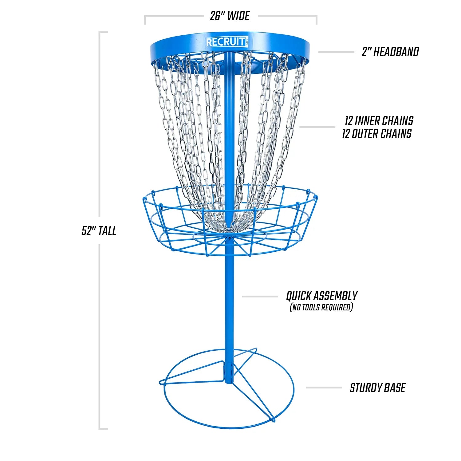 Recruit Lite Disc Golf Basket