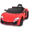 Red 2.4G RC Electric Ride-On Car for Kids with MP3, Lights, and Openable Doors