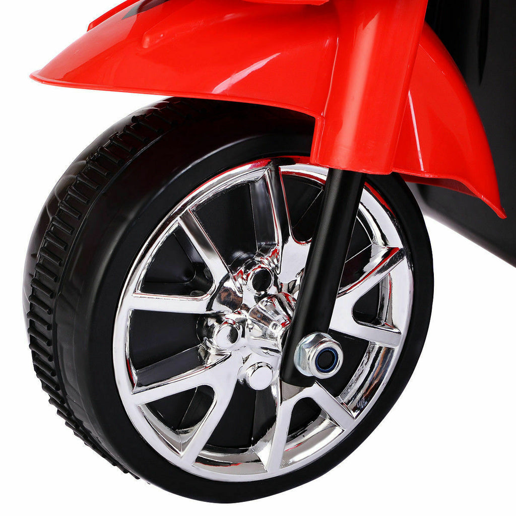 Red 6V Electric Ride-On Motorcycle for Kids - Babyjoy 3 Wheel Battery-Powered Toy