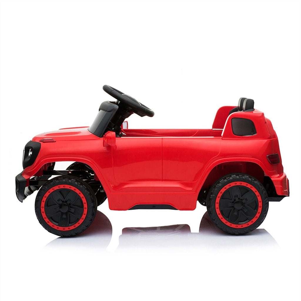 Red Electric Stroller with Single 35W Motor and 6V7AH Battery for Normal Music Experience