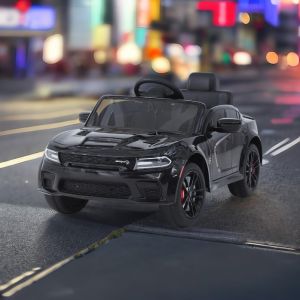 Remote Control Dodge Charger Kids Ride On Car with 12V Battery Power