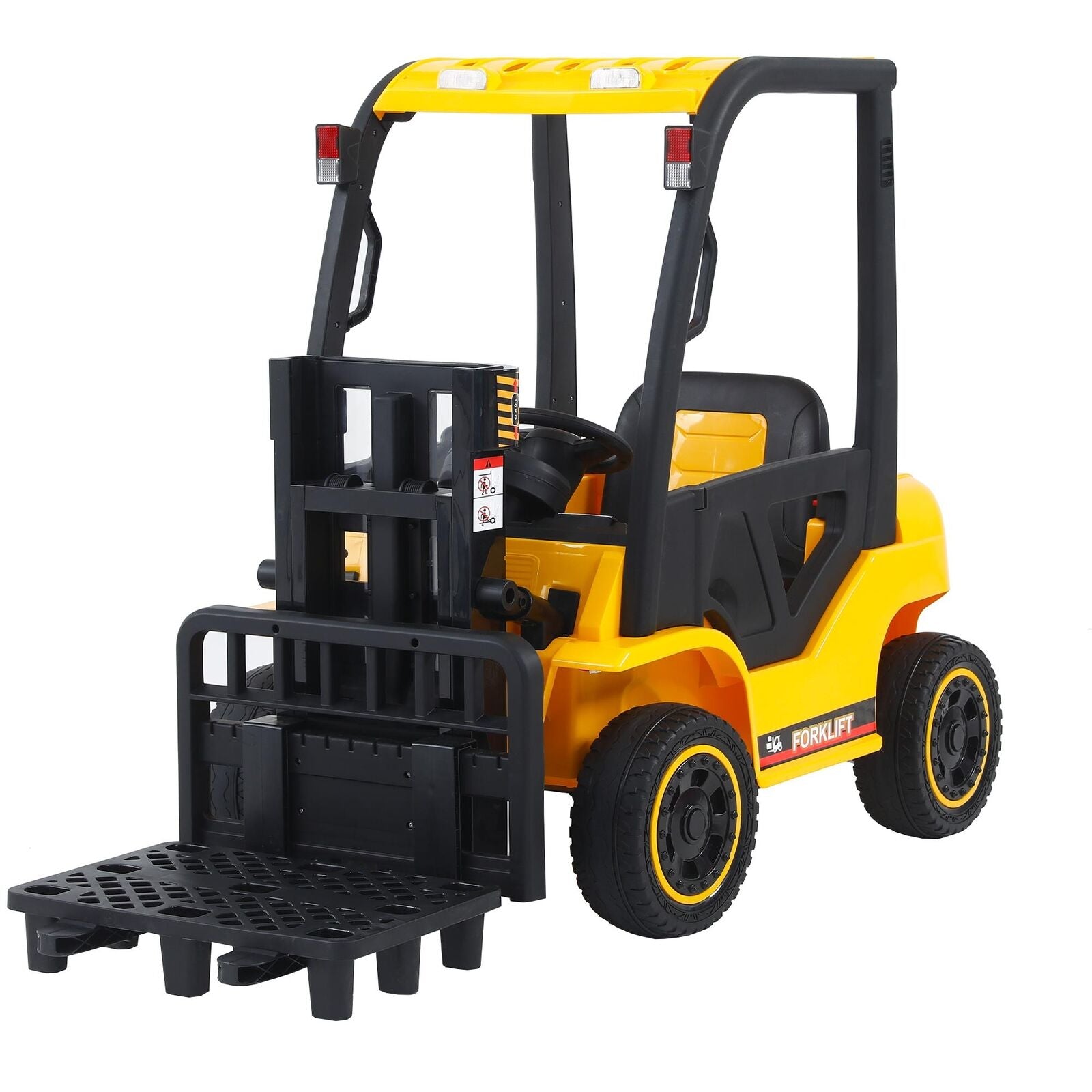 Remote Control Electric Forklift Toy with Lifting Rod for Kids - 12V Power