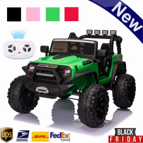 400W Electric Kids Jeep Truck Toy with Remote Control - Perfect Christmas Gift!