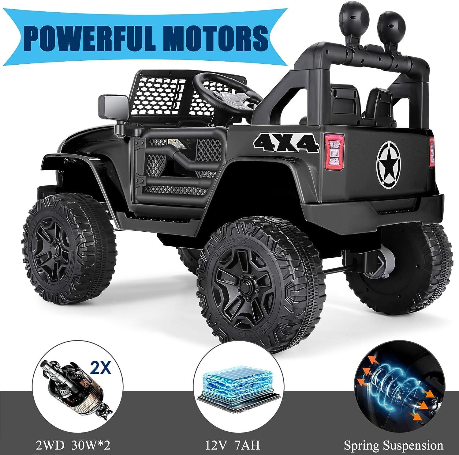 Electric Lamborghini Ride-On Car for Kids with Remote Control - 24/12V Truck Design