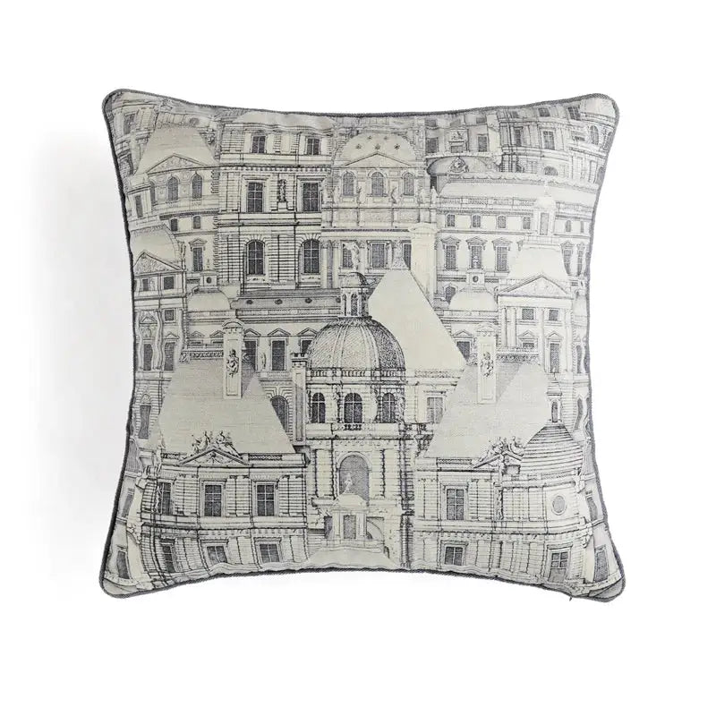 Retro circus cream pillow cover with tassels living room decor