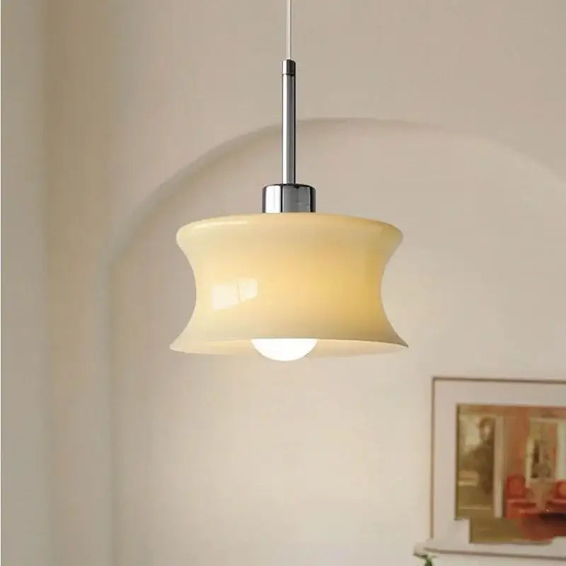 Retro cream decorbites glass chandelier bedroom pendant light