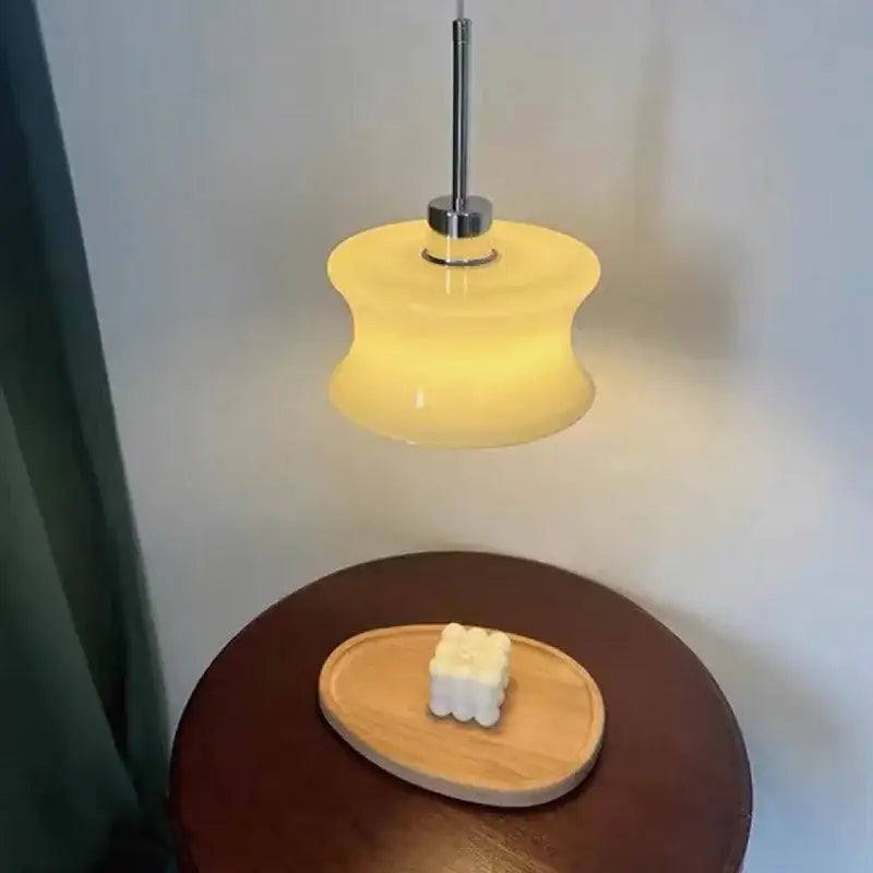 Retro cream decorbites glass chandelier bedroom pendant light
