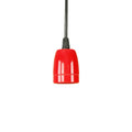 Retro style red ceramic pendant light – kitchen hanging fixture