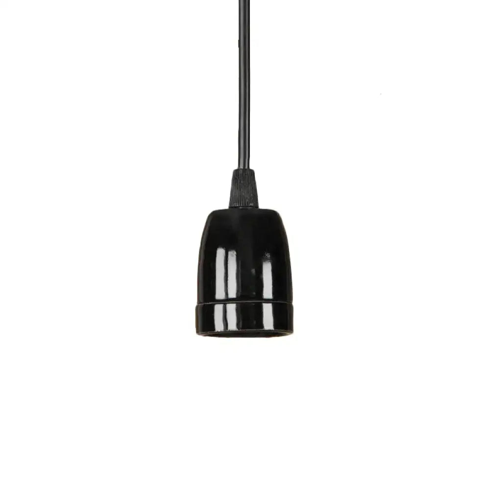 Retro style red ceramic pendant light – kitchen hanging fixture