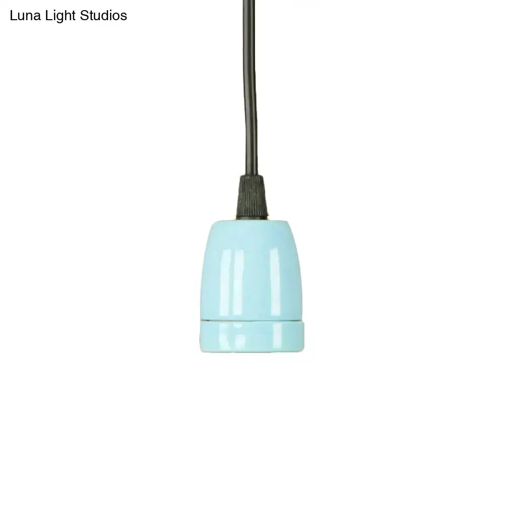Retro style red ceramic pendant light – kitchen hanging fixture